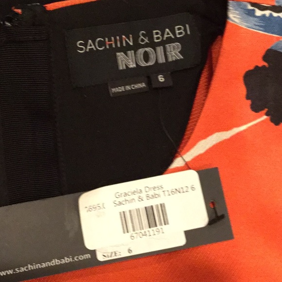 Sachin&Babi Noir 'Graciela'printTwill Fit & Flare - Picture 8 of 8